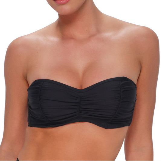 Loretta Bandeau Top - 500 - Black Swim - Tops - Bikinis Sunsets, Inc.