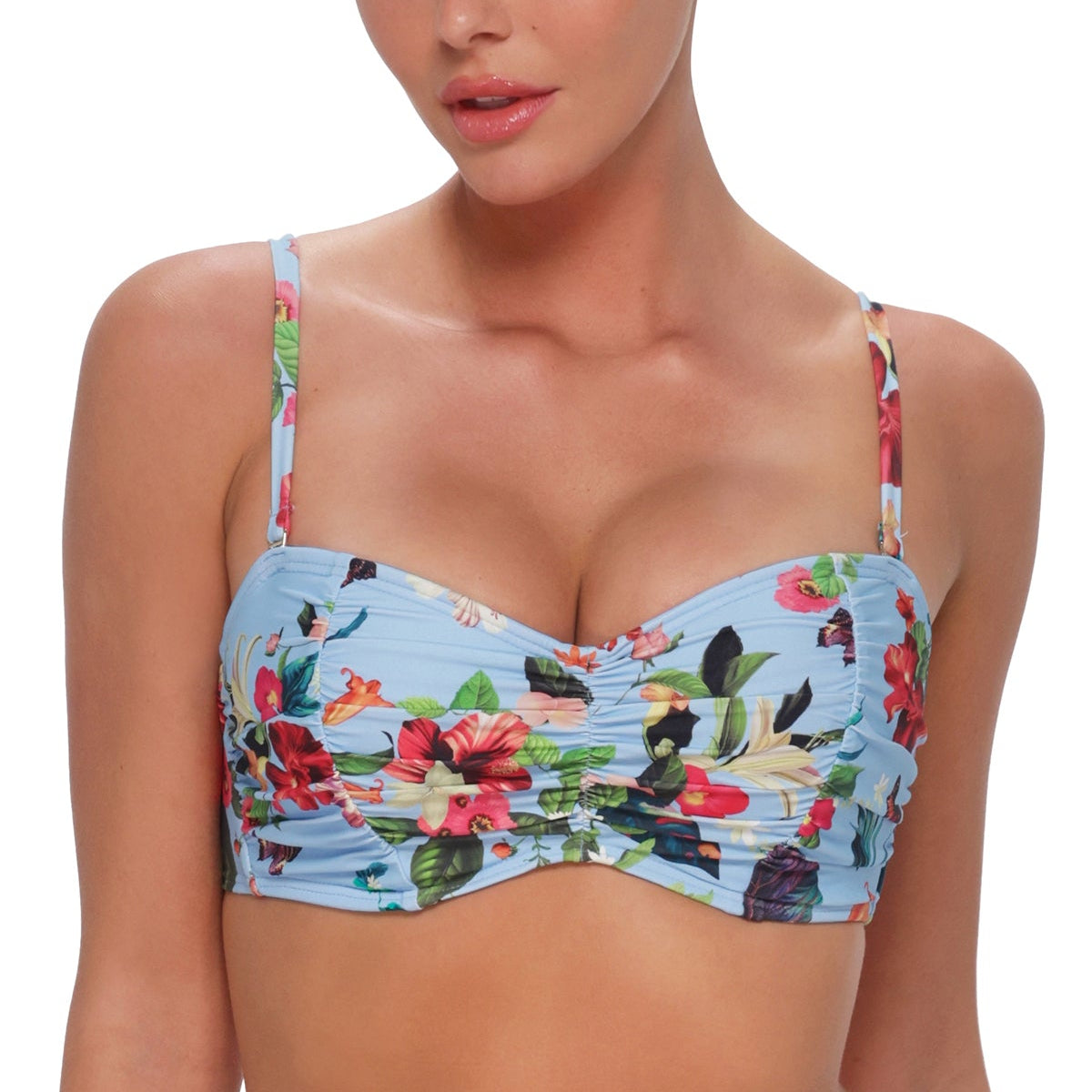 Loretta Bandeau - 500 - Budding Romance Swim - Tops - Bikinis Sunsets, Inc.