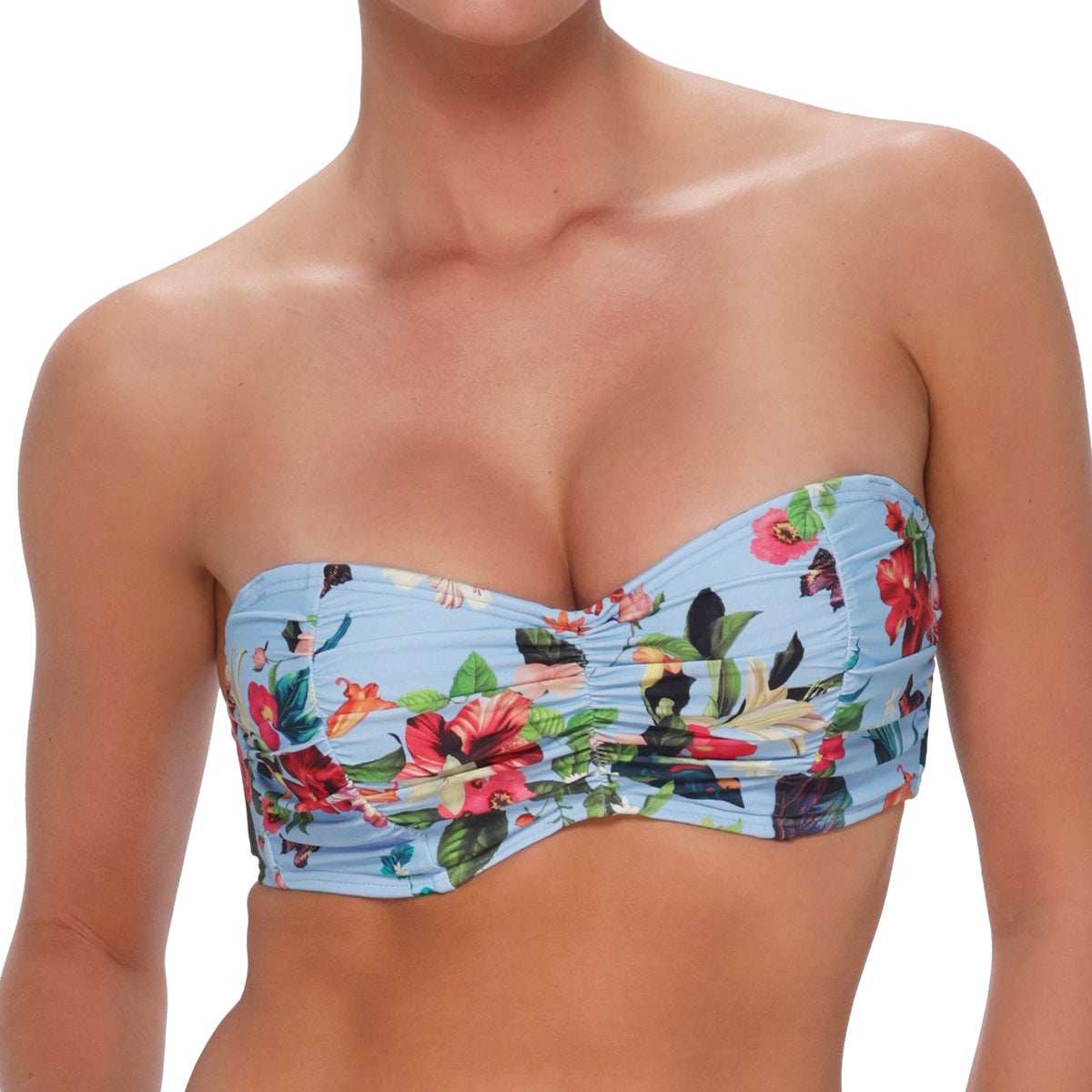 Loretta Bandeau - 500 - Budding Romance Swim - Tops - Bikinis Sunsets, Inc.