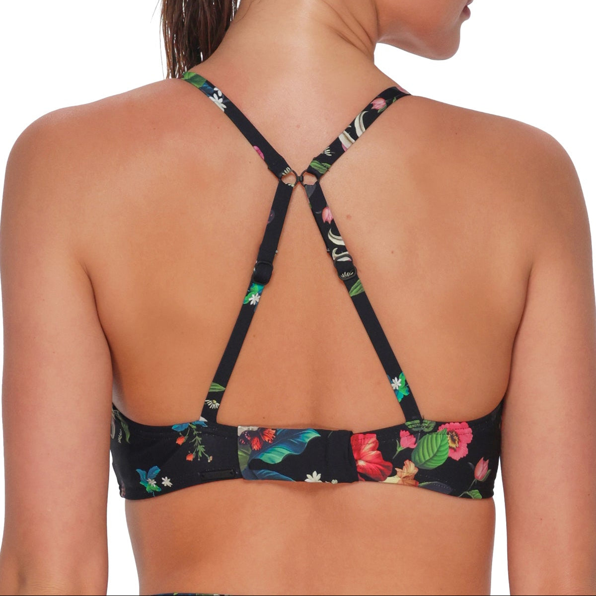 Kauai Keyhole Bikini Top - 54 - Fleur Noire Swim - Tops - Bikinis Sunsets, Inc.