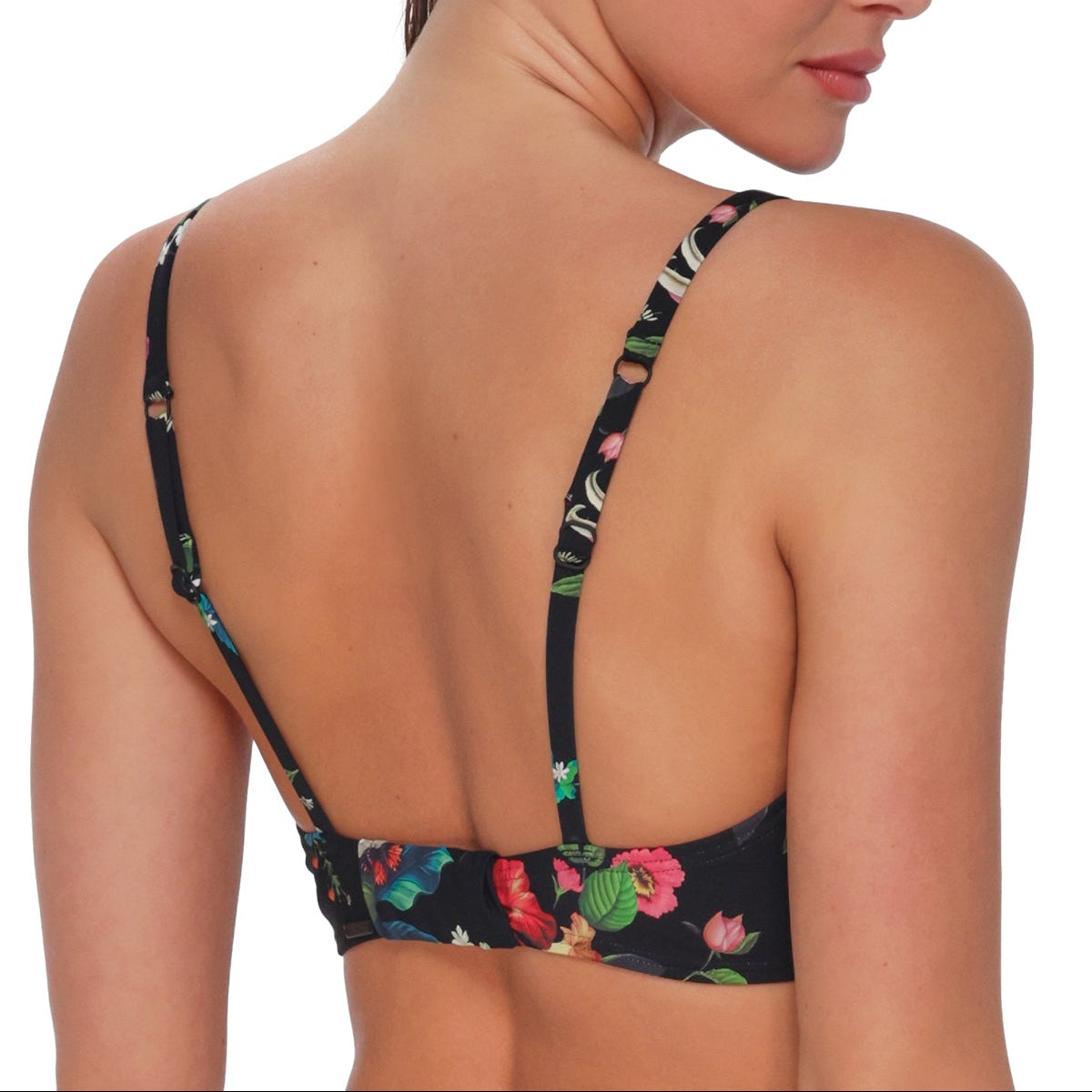 Kauai Keyhole Bikini Top - 54 - Fleur Noire Swim - Tops - Bikinis Sunsets, Inc.