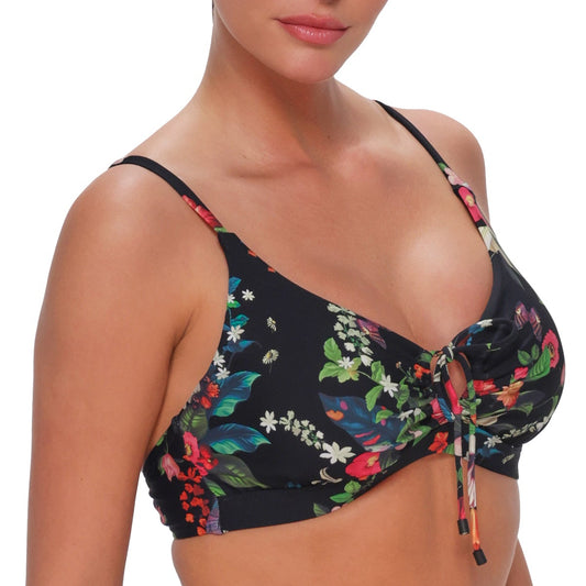 Kauai Keyhole Bikini Top - 54 - Fleur Noire Swim - Tops - Bikinis Sunsets, Inc.