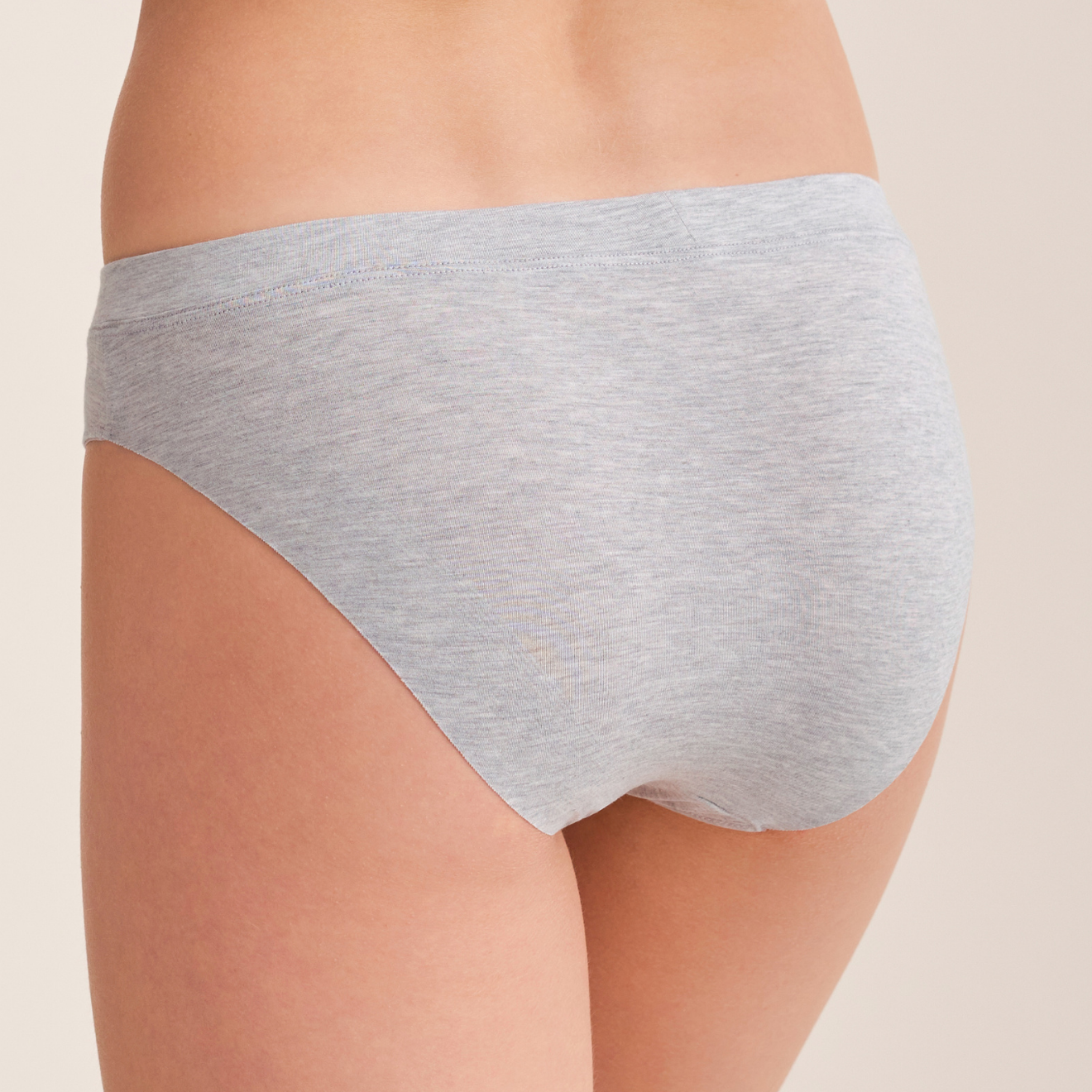 Modal Silicone Bikini - 608 - Heather Grey