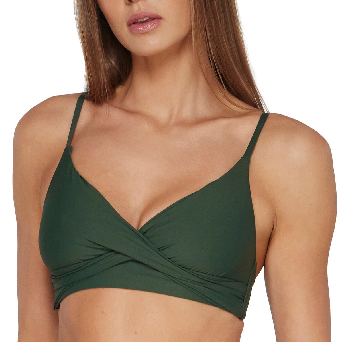 Lyla Bralette - 619T - Island Green Swim - Tops - Bikinis Sunsets, Inc.