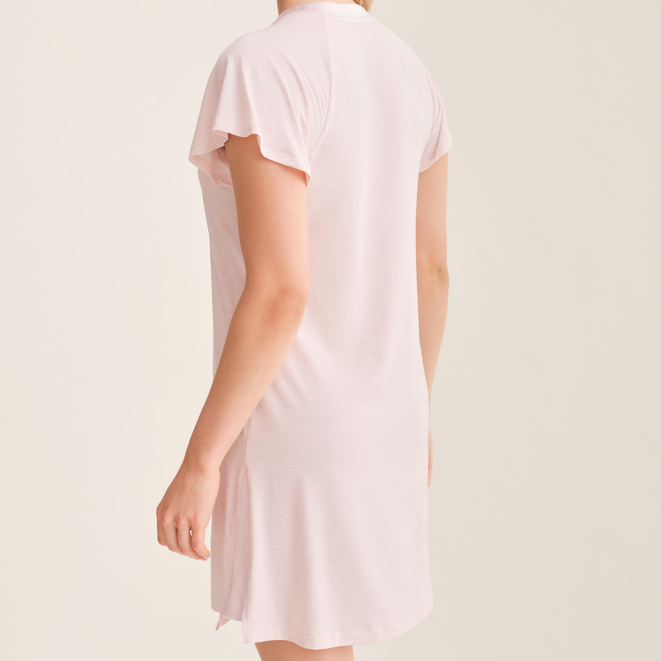 Flutter Sleeve Nightshirt - 638 - Strawberry Whip