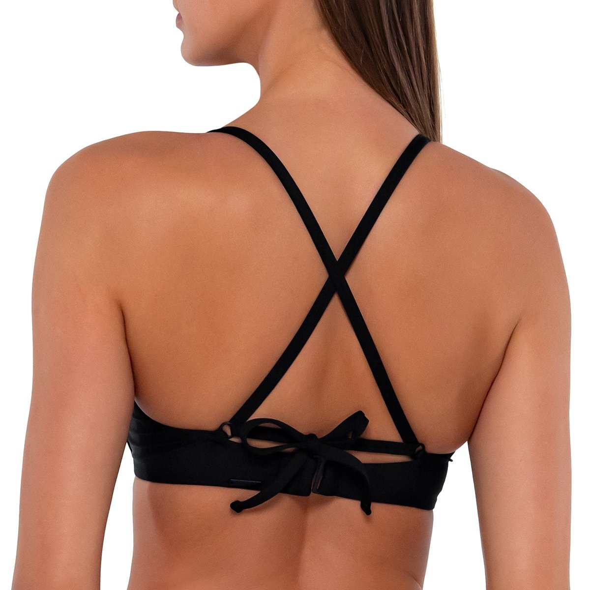 Brooke U-Wire - 643T - Black Swim - Tops - Bikinis Sunsets, Inc.