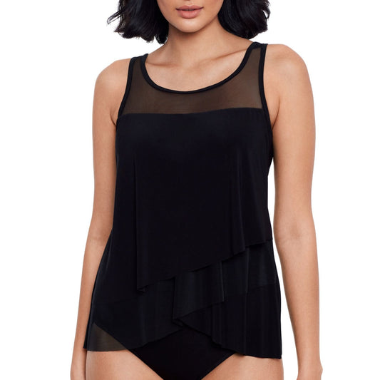 Illusionists Mirage Tankini - 6518741DD Swim - Tops - Tankinis MIRACLESUIT BLACK 10