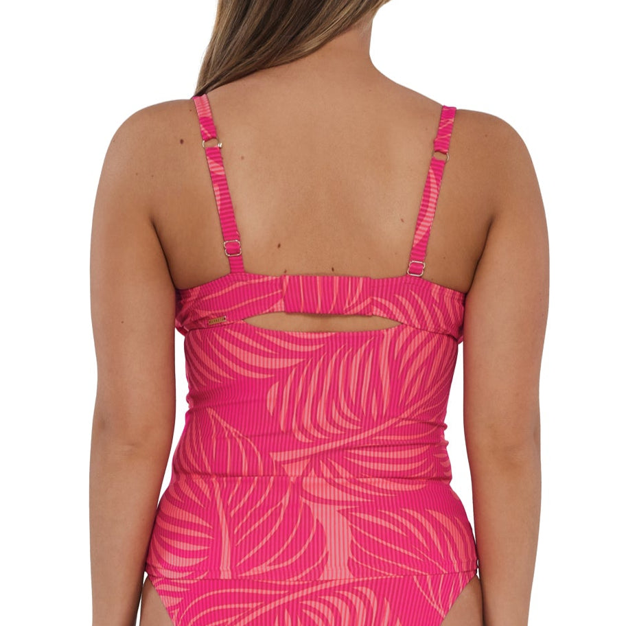 Serena Tankini - 709 - Blushing Palms Sandbar Rib Swim - Tops - Tankinis Sunsets, Inc.