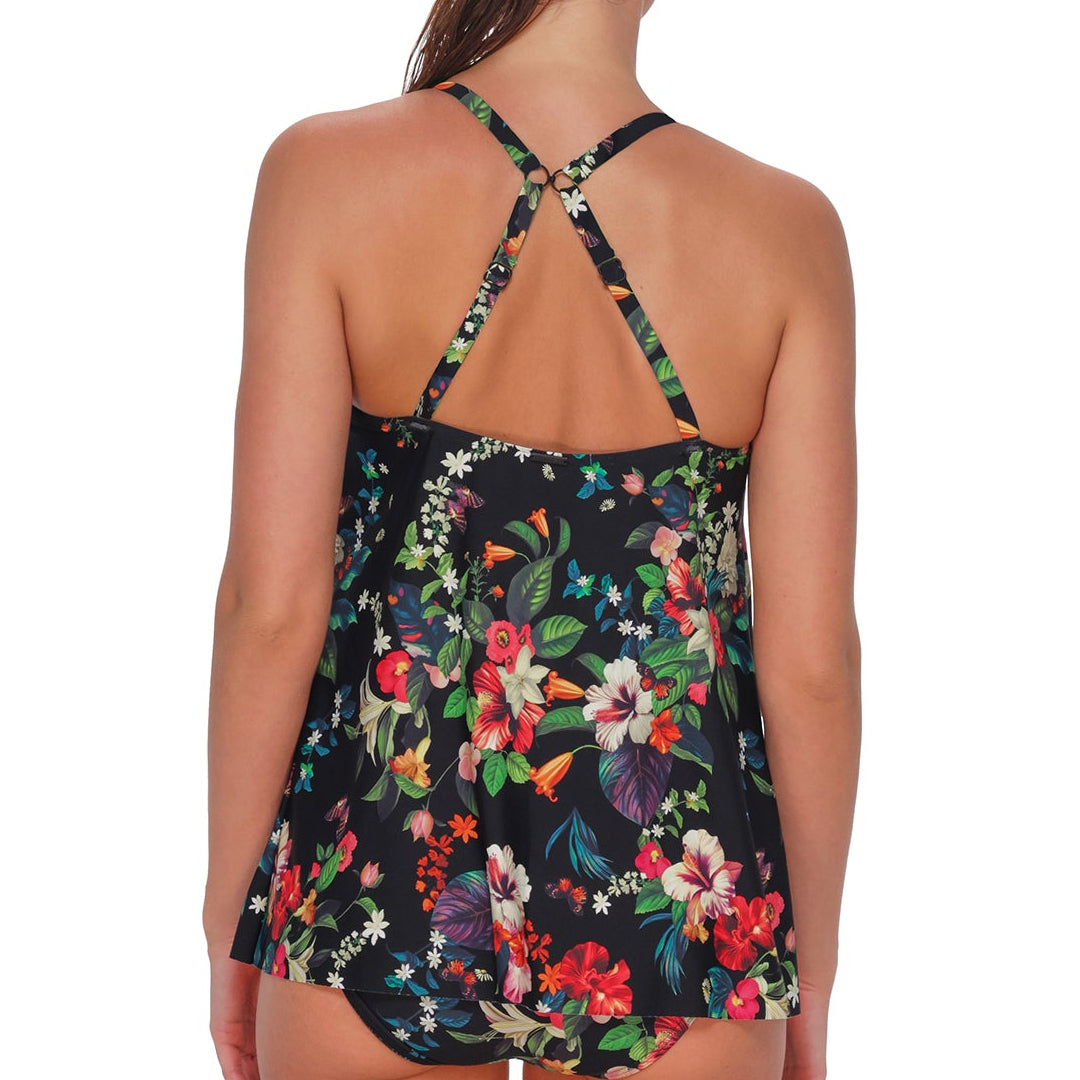 Elena Tankini - 763 - Fleur Noire Swim - Tops - Tankinis Sunsets, Inc.