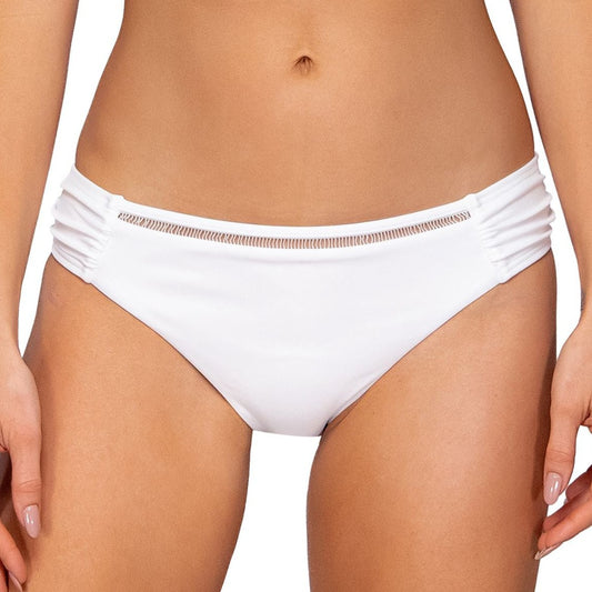 Audra Hipster - 242B - White Lily Swim - Bottoms - Hipster Sunsets, Inc. WHITE XS