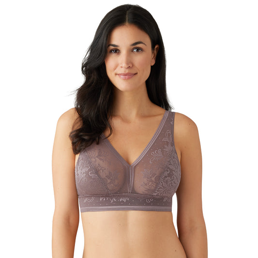 Downtime Non-Wired Bralette - EL301417 - Grey Marl – Ashley's