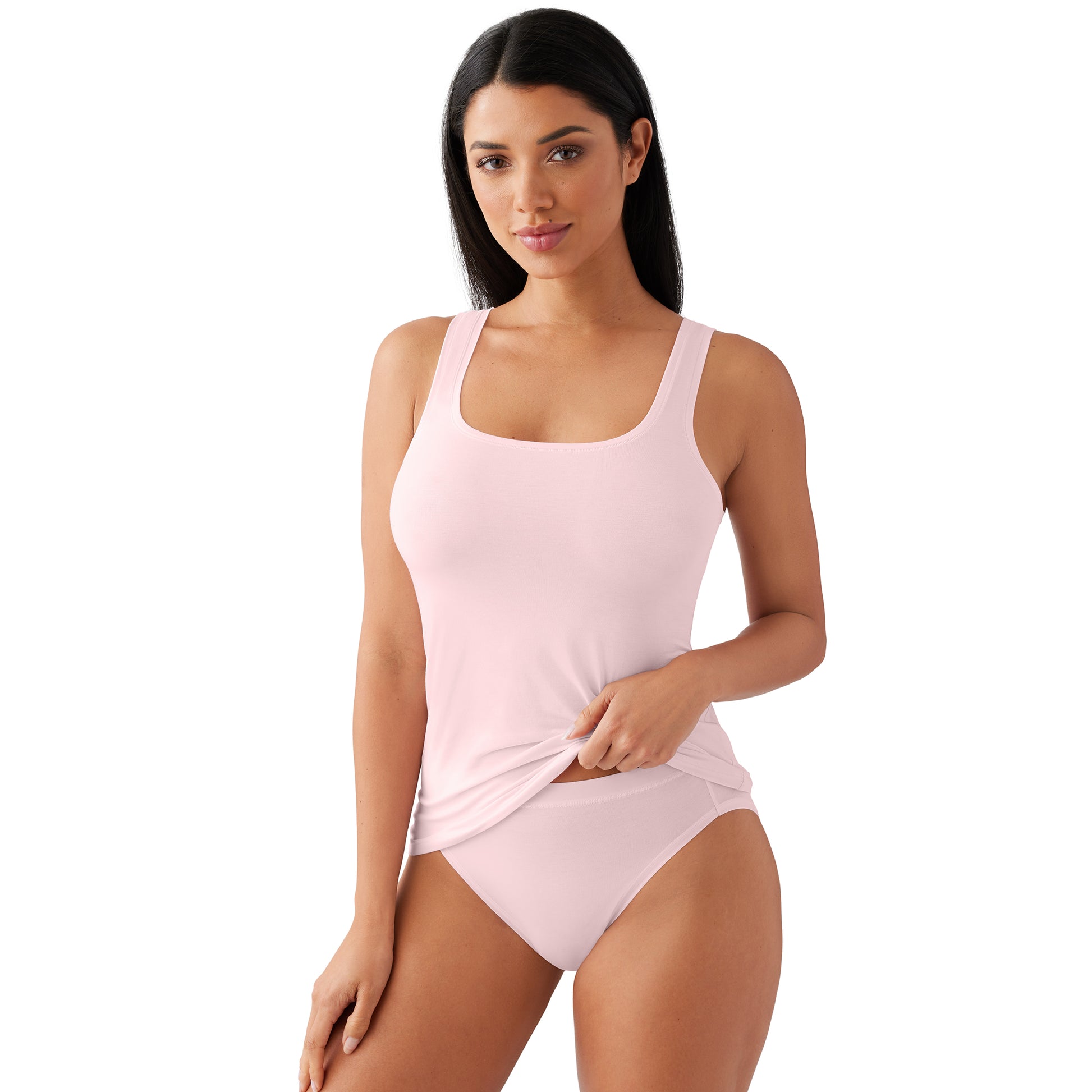 Understated Cotton Tank - 815362 - Ballet Slipper Sleep & Lounge - Lounger - Tops Wacoal