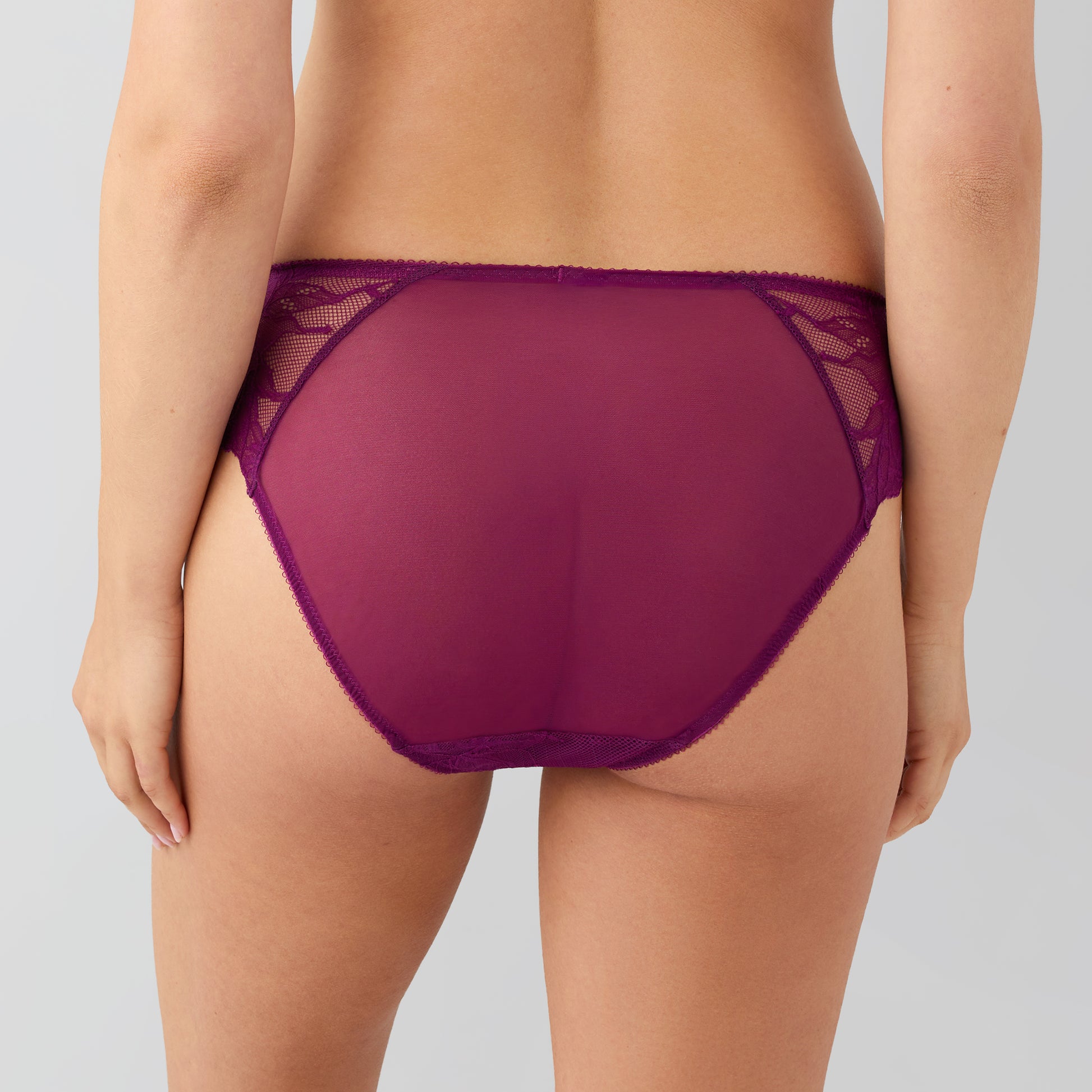 Vivid Attraction Hi-Cut - 841384 - Dark Purple Bras & Lingerie - Underwear - Hi-Cut Wacoal