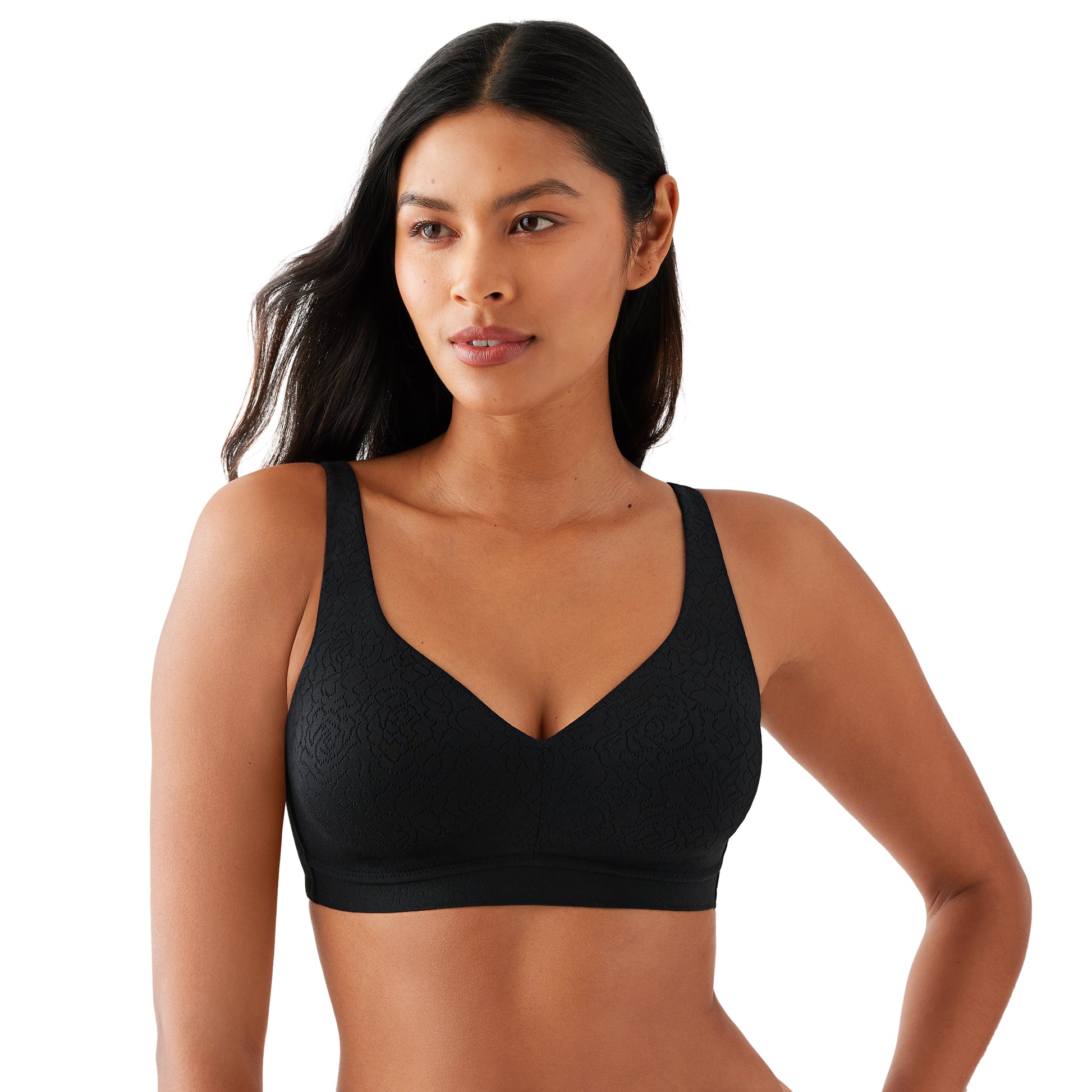 Inside Job Wirefree Bra - 852345 - Black Bras & Lingerie - Bras - Underwire Bras Wacoal   