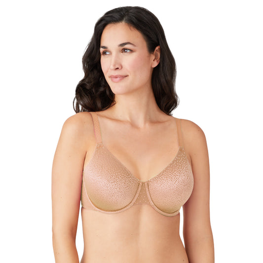 Back Appeal Full Coverage Underwire Bra - 855303 - Praline Bras & Lingerie - Bras - Underwire Bras Wacoal 34D NEUTRAL