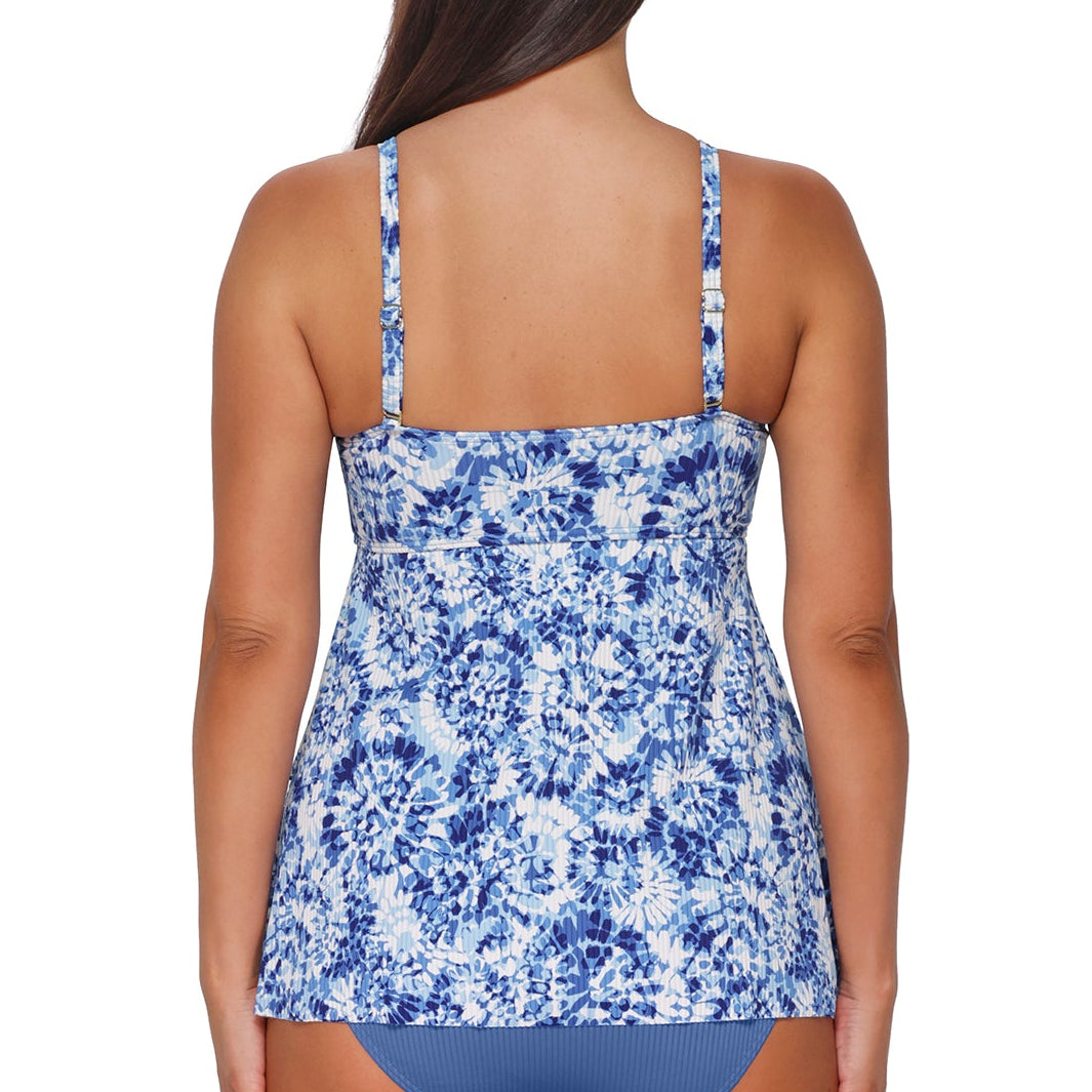 Molly Bandeau Tankini - 947T - Island Ink Rib Swim - Tops - Tankinis Sunsets, Inc.