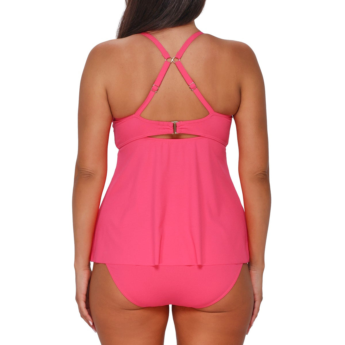 Tori Tankini Top - 955T - Posy Pink Crepe Swim - Tops - Tankinis Sunsets, Inc.