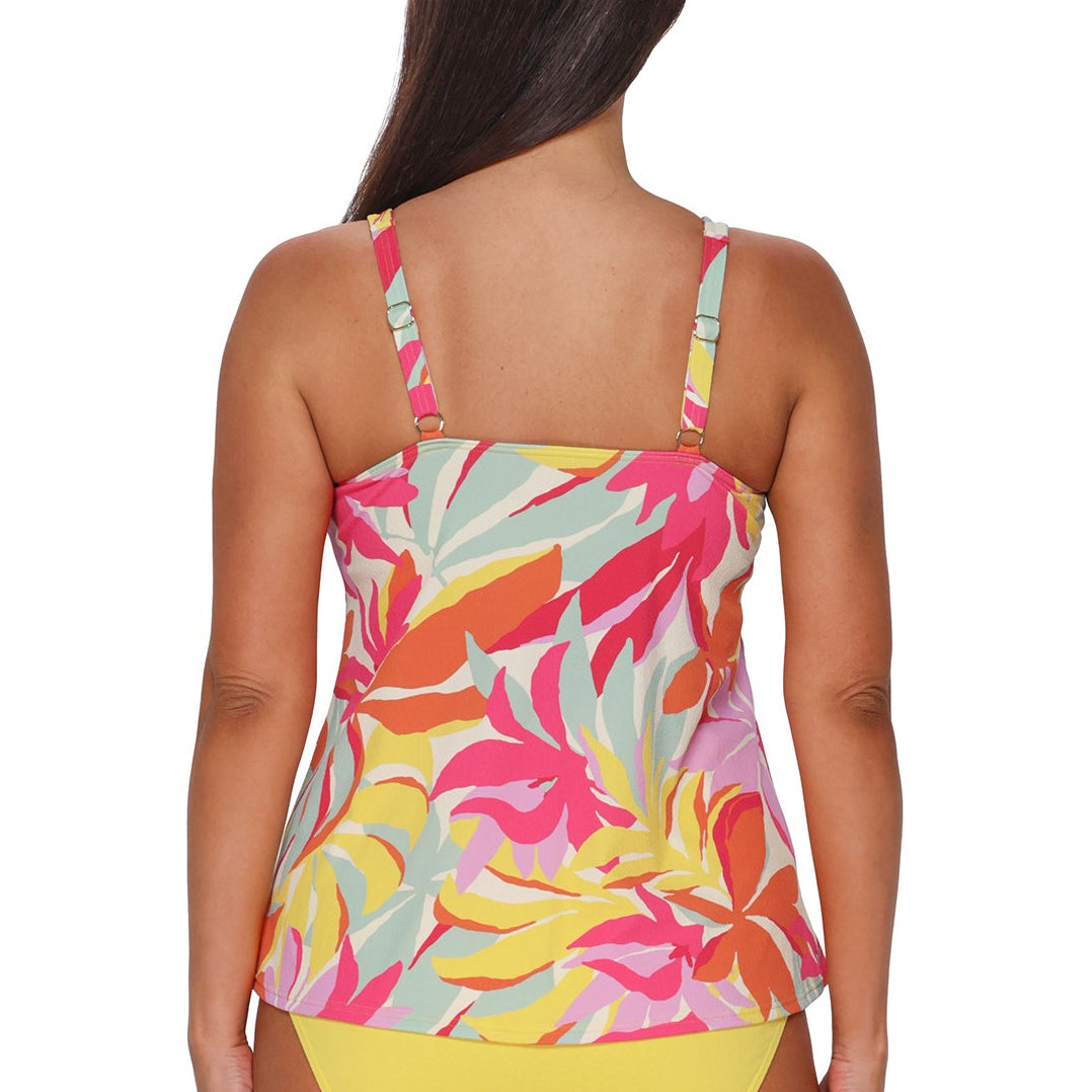 Jenna Tankini Top - 962T - Tropicolor Crepe Swim - Tops - Tankinis Sunsets, Inc.