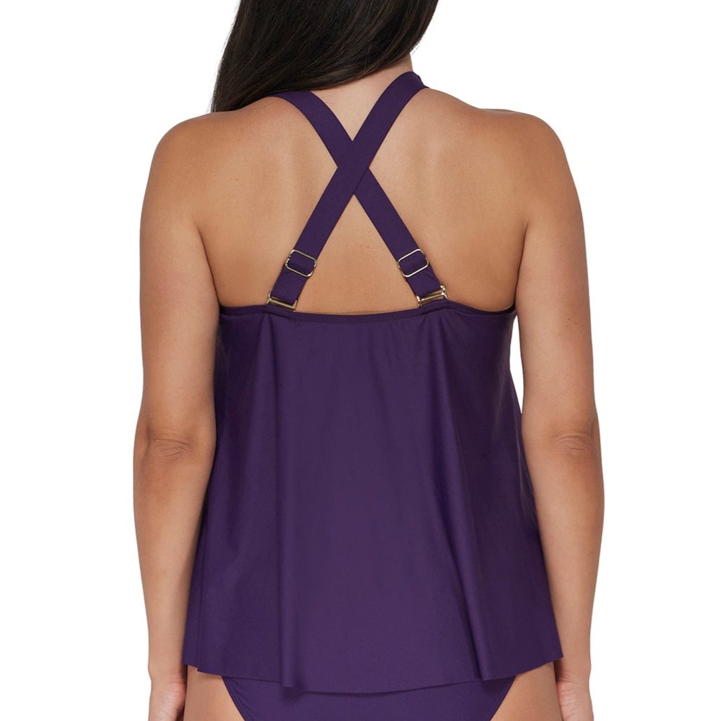 Sadie Tankini - 964T - Paradise Plum Swim - Tops - Tankinis Sunsets, Inc.