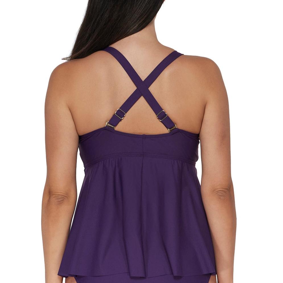 Marin Tankini - 970T - Paradise Plum Swim - Tops - Tankinis Sunsets, Inc.