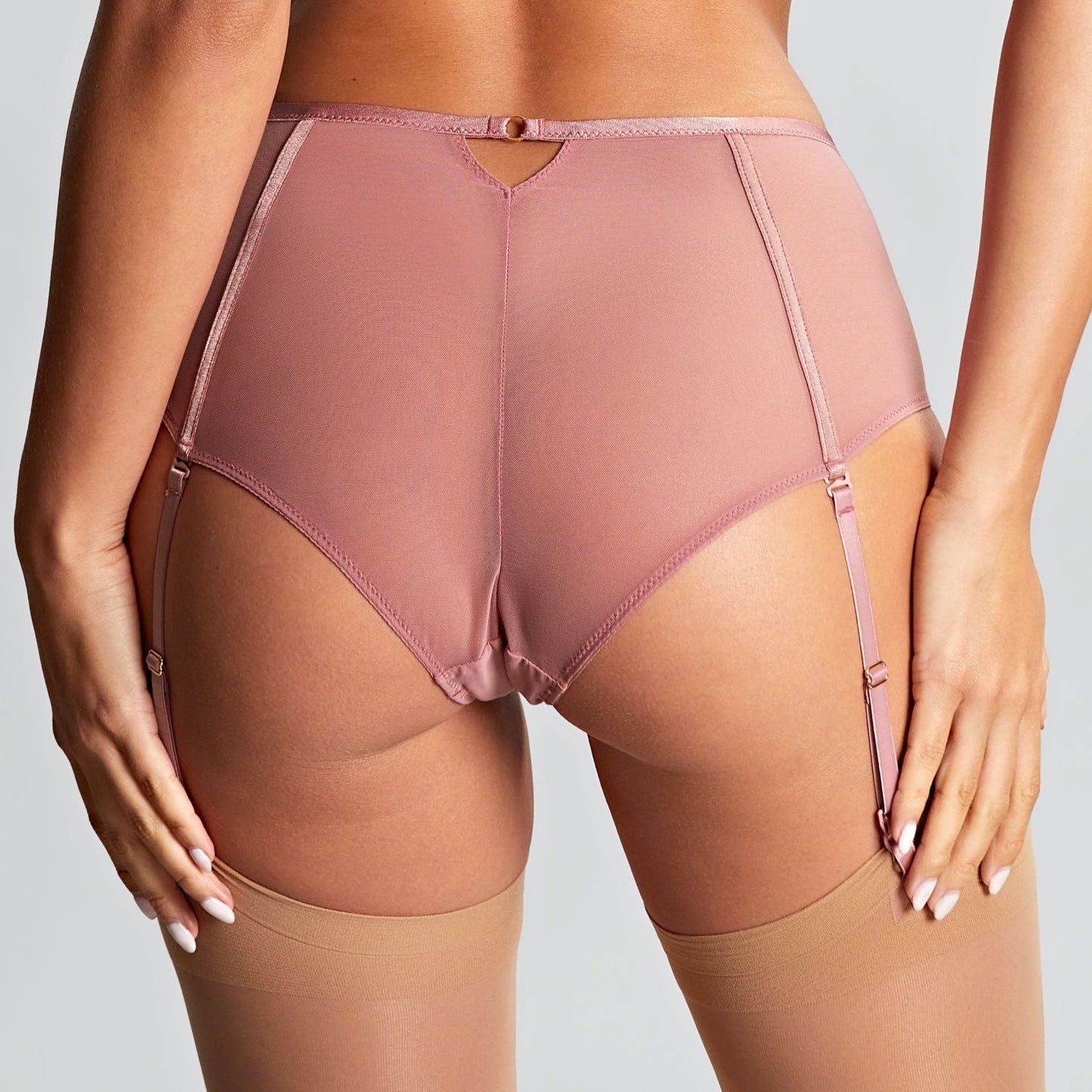 Rosa Suspender Brief - 10794 - Rose Gold Unclassified Panache   