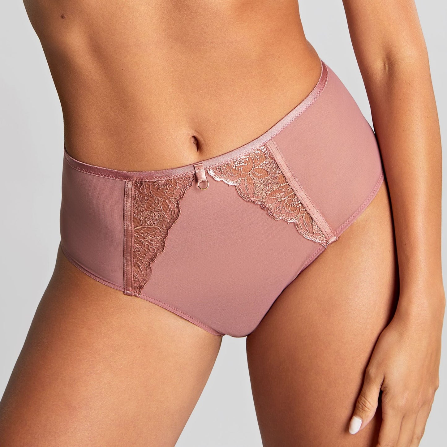 Rosa Suspender Brief - 10794 - Rose Gold Unclassified Panache   