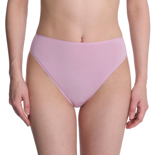 Bliss Bare Cotton High Cut Brief - 772346 - Rose Mist Bras & Lingerie - Underwear - Hi-Cut Brief NATORI XS PINK