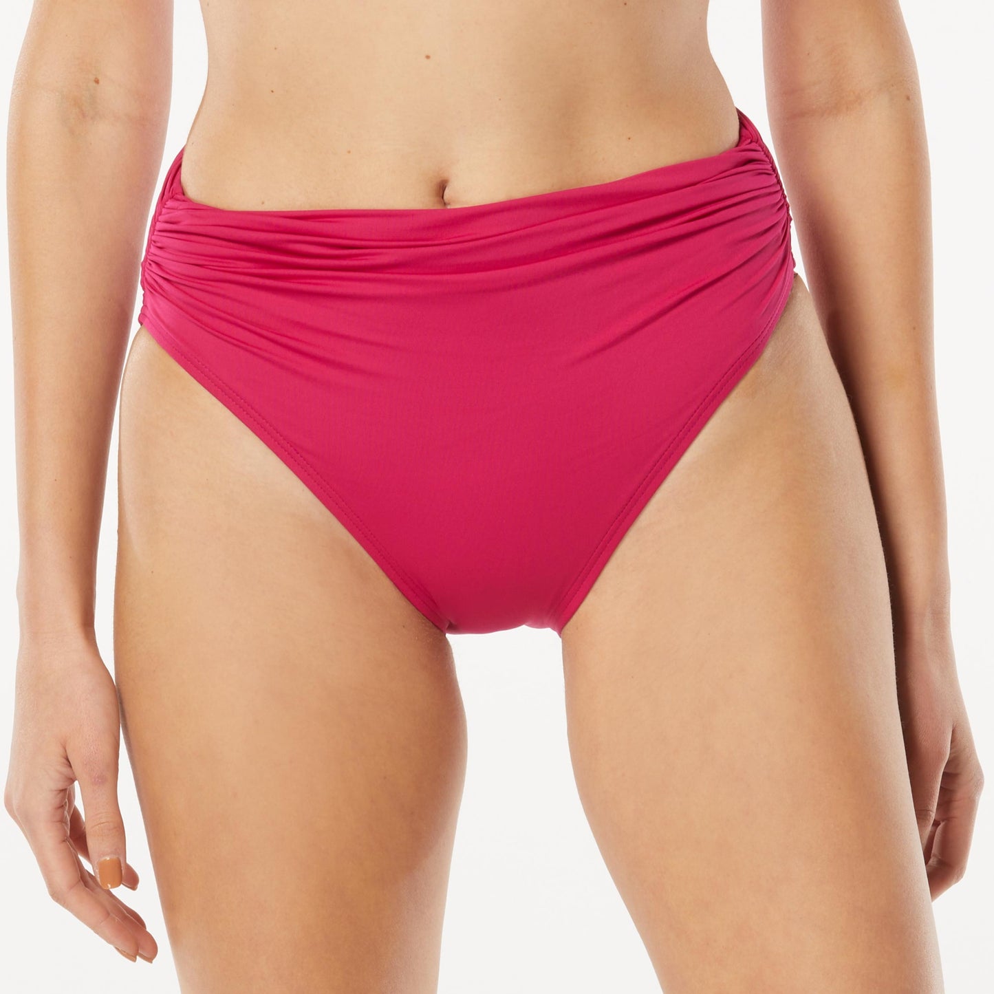 Classic Shirred Waist - C2A223 - Hibiscus Swim - Bottoms - Bikini CARMEN MARC VALVO PINK XS 