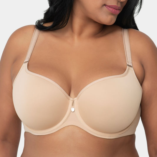 Tulip Smooth T-Shirt Bra - 1274 Bras & Lingerie - Bras - T-shirt Bras CURVY COUTURE NEUTRAL 34H