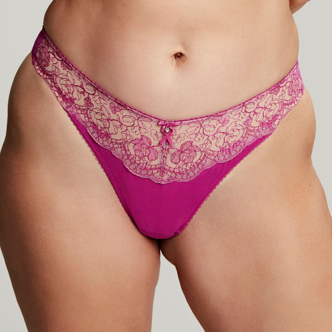 Daphne Brazilian Brief - 10742 - Orchid Bras & Lingerie - Underwear - Brazilian Cleo PINK S 
