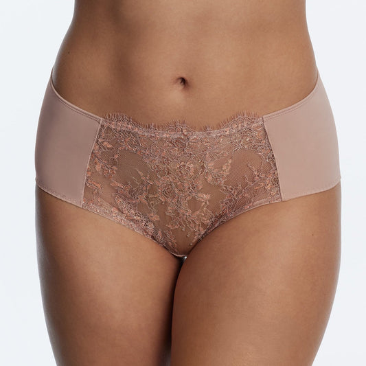Entice Front Lace Brief - 378143 - Romance Rose Gold Bras & Lingerie - Underwear - Full Brief SKARLETT BLUE