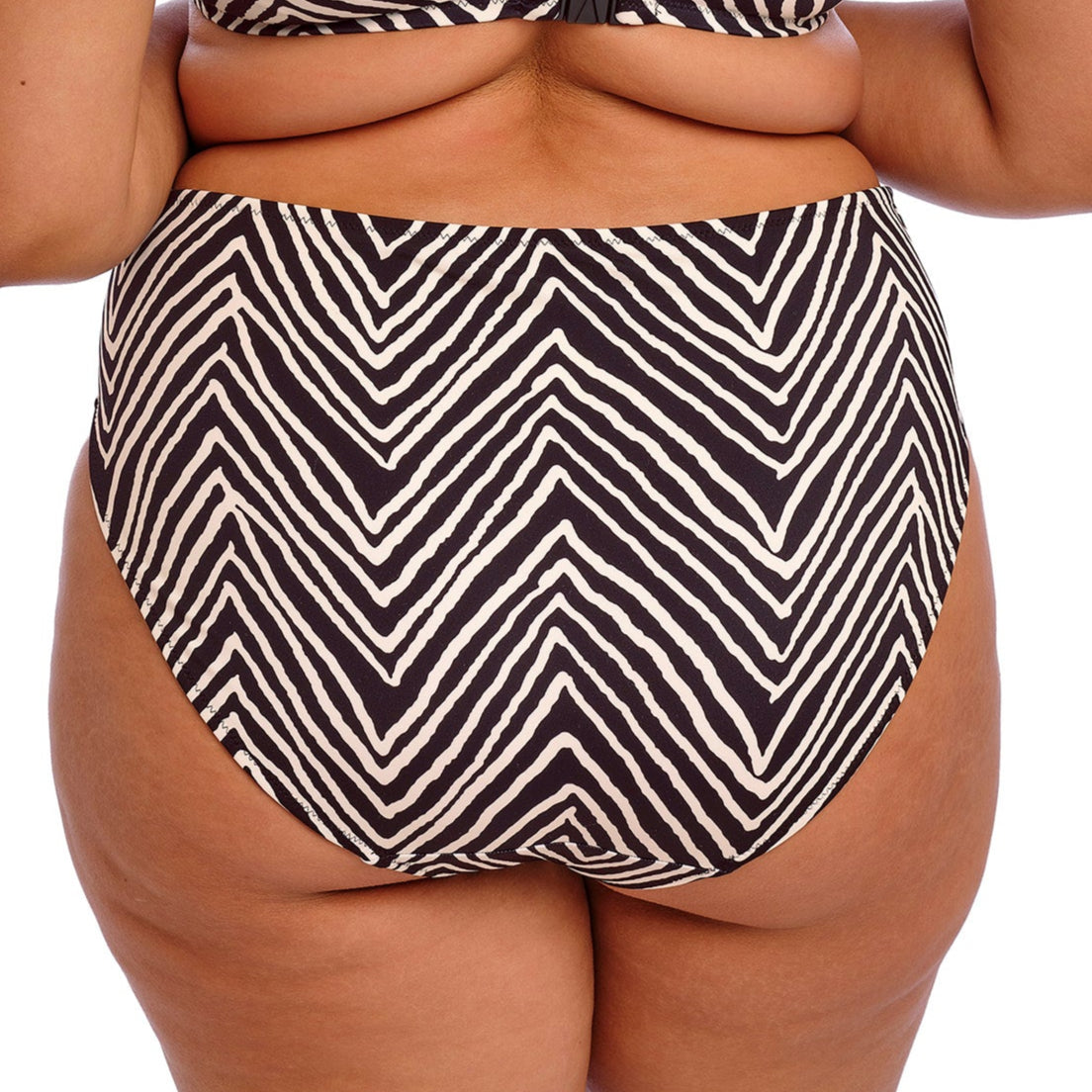 Fiji Falls Mid Rise Bikini Brief - ES802672 - Black Swim - Bottoms - Bikini ELOMI SWIM