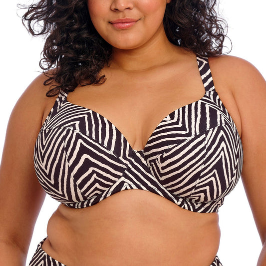 Fiji Falls Underwire Plunge Bikini Top - ES802602 - Black Swim - Tops - Bikinis ELOMI SWIM