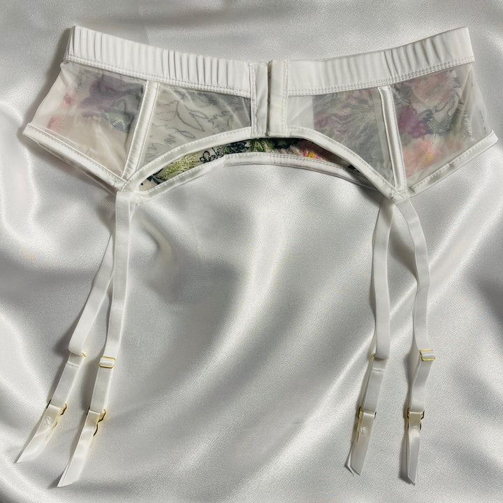 Embroidered Floral Garter Belt - 12201 Bras & Lingerie - Bras - Bralettes Kilo Brava