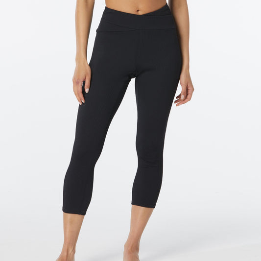 Cobra Swim Capri Pant - H47632 Swim - Bottoms BEACH HOUSE BLACK XS