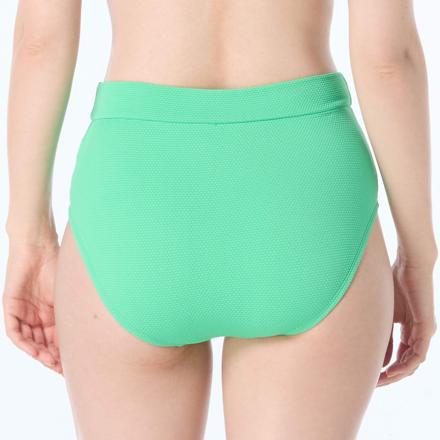 Letty Crossover Pique Solid Swim Bottom - H51581 - Clover Swim - Bottoms - High Waist BEACH HOUSE