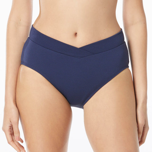 Letty Crossover Swim Bottom - H51581 - Admiral Swim - Bottoms - High Waist BEACH HOUSE BLUE 06