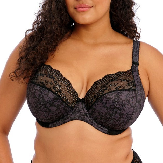 Lucie Underwire Plunge Bra - EL4490 - Jet Black Bras & Lingerie - Bras - Underwire Bras Elomi   