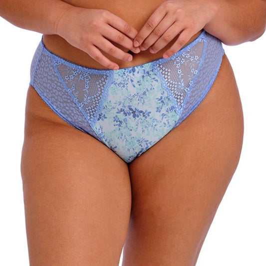 Lucie High Leg Brief - EL4496 - Cornflower Bras & Lingerie - Underwear - Brief Elomi M BLUE 