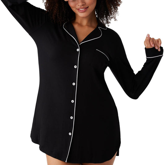 Lease to Lounge Sleepshirt - W24383 Sleep & Lounge - Sleep - Pajamas Wacoal BLACK 2X