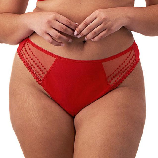 Matilda Thong - EL8907 - Haute Red Bras & Lingerie - Underwear - Thong Elomi