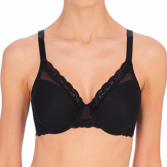 Feathers Full Figure Underwire Bra - 741299 - Black Bras & Lingerie - Bras - Underwire Bras NATORI BLACK 34DD