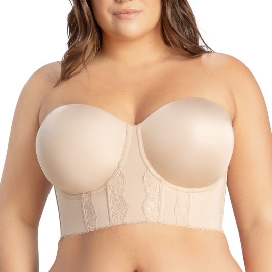 Elissa Bustier - P50116 - European Nude Bras & Lingerie - Bras - Corsets & Bustiers PARFAIT NEUTRAL 34DD