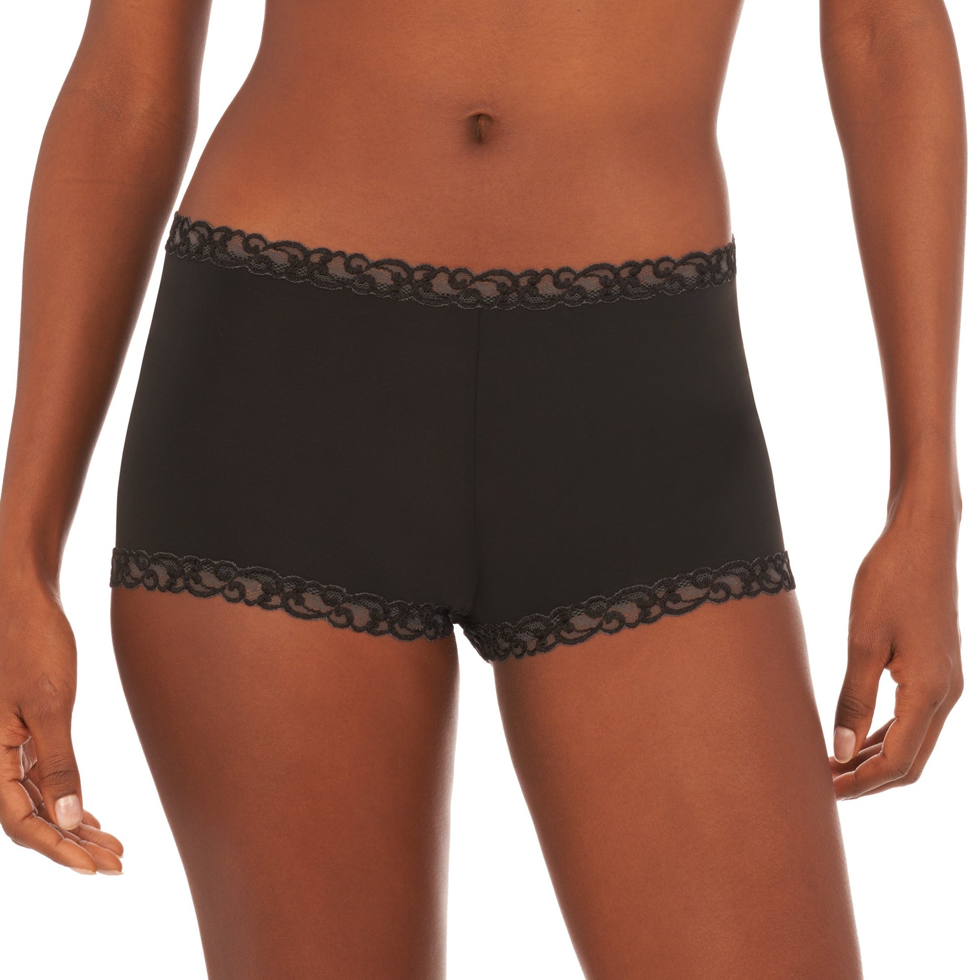 Pure Luxe Boyshort - 775321 - Black Bras & Lingerie - Underwear - Short NATORI   