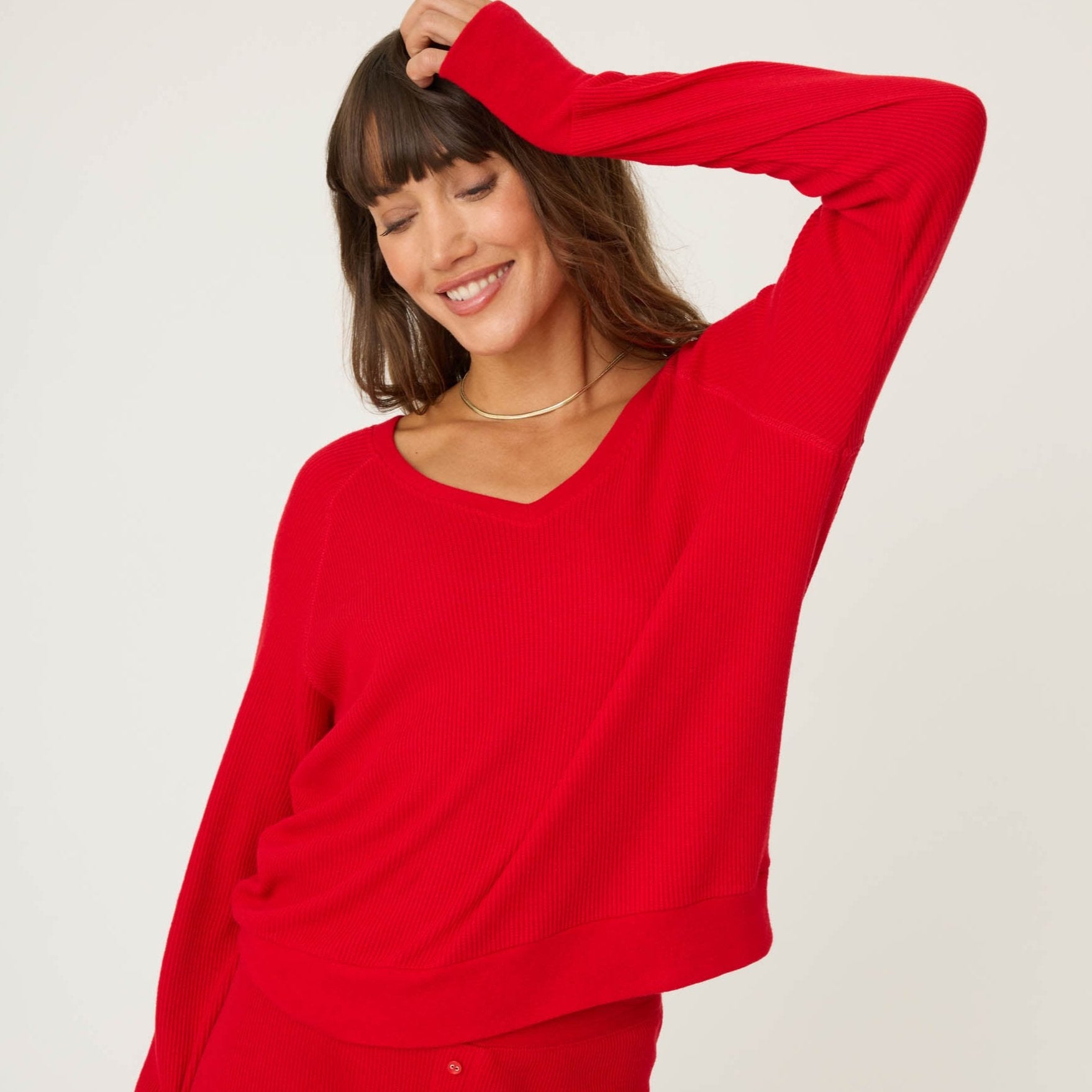 Textured Essentials Long Sleeve Top - RITELS1 Sleep & Lounge - Sleep - Tops P.J. Salvage   