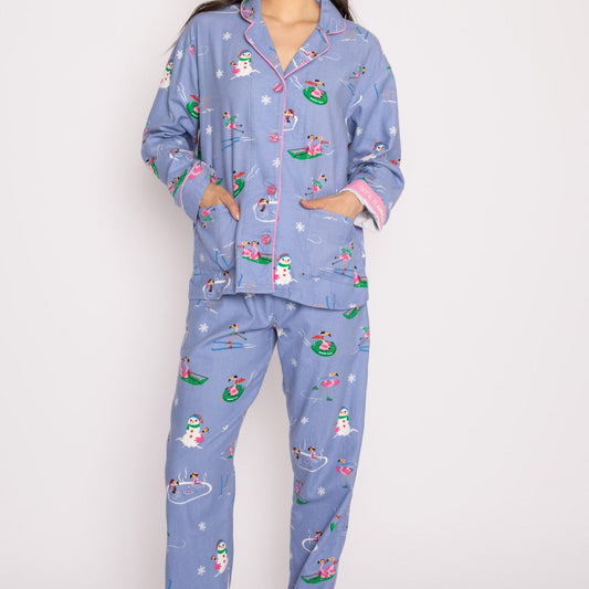 Flannel Bedtime Pajama Set in Nordway Plaid