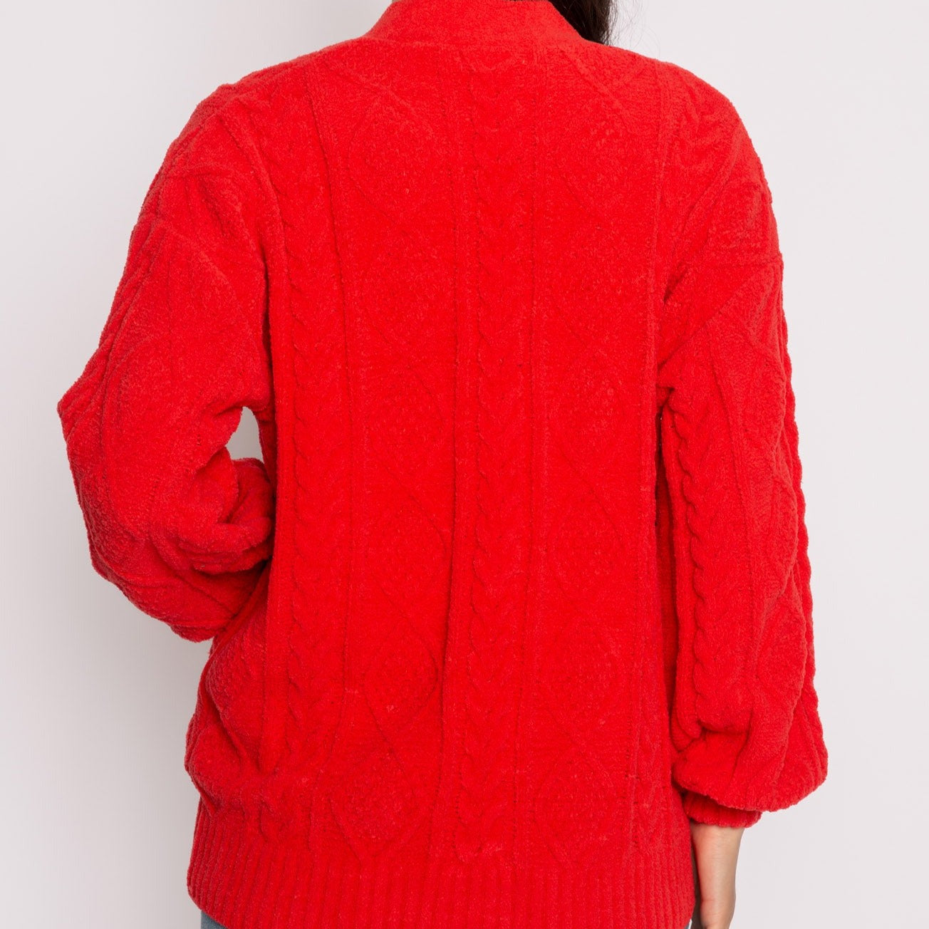 Forever Festive Cable Cardigan Sweater - RLFFCA - Scarlet Unclassified P.J. Salvage   