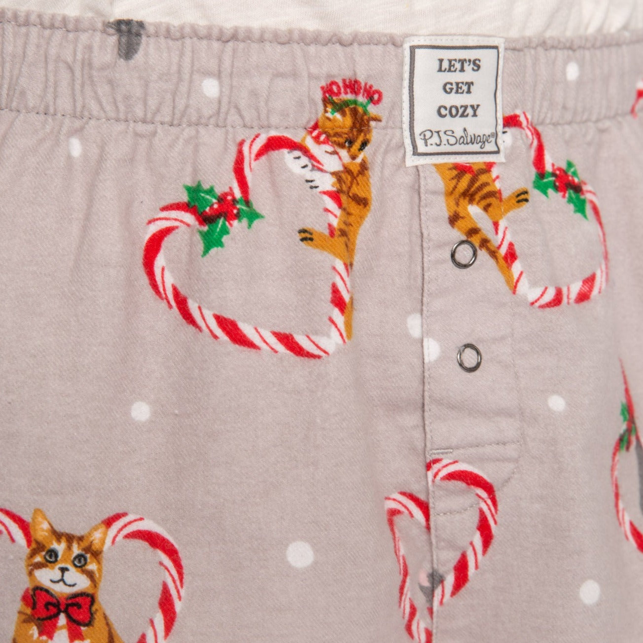 Cat Lovers Flannel PJ Short - RLFLS - Frost Grey Sleep & Lounge - Sleep - Pants & Shorts P.J. Salvage   