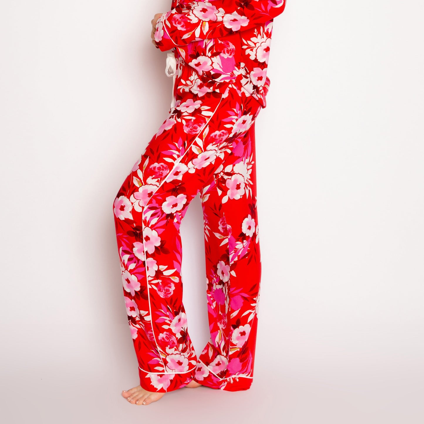 Watercolor Bloom PJ Pant  - RMWBP1 - Scarlet Sleep & Lounge - Sleep - Pants & Shorts P.J. Salvage   