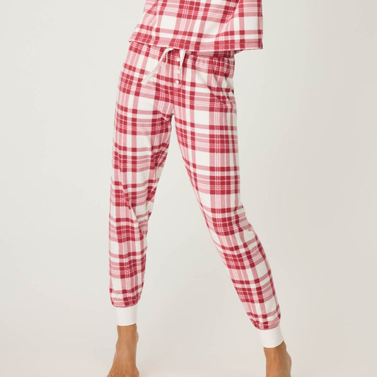 Full Of Holiday Spirit Plaid Velour PJ Pant - RQJHP2 Unclassified P.J. Salvage   